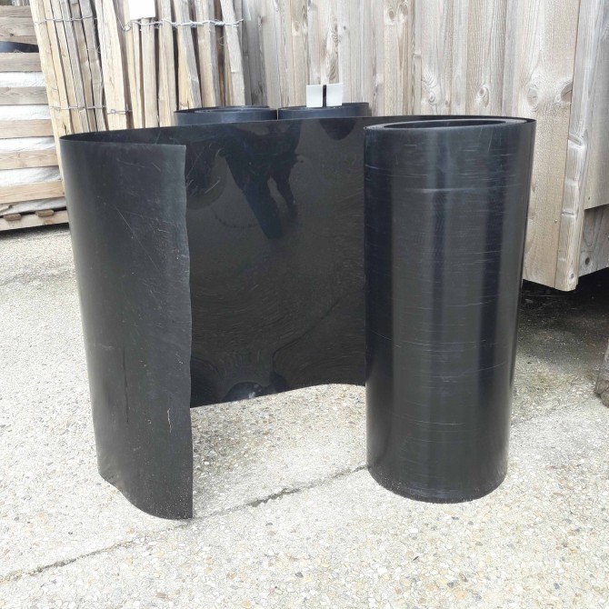Barrière Anti-Racines Plastique Noir - Épaisseur 2mm, Hauteur 60cm, Longueur 15m - Protection Jardins, Canalisations